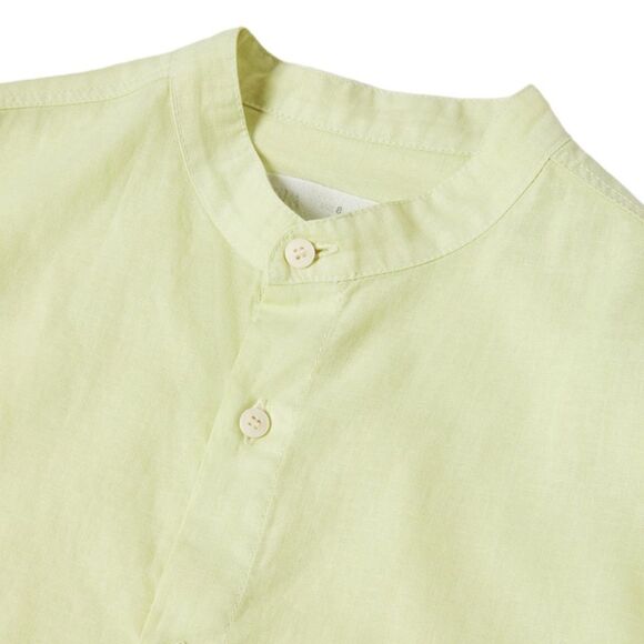 ZARA Kids | Lime Green | LINEN BLEND SHIRT - Picture 4 of 5